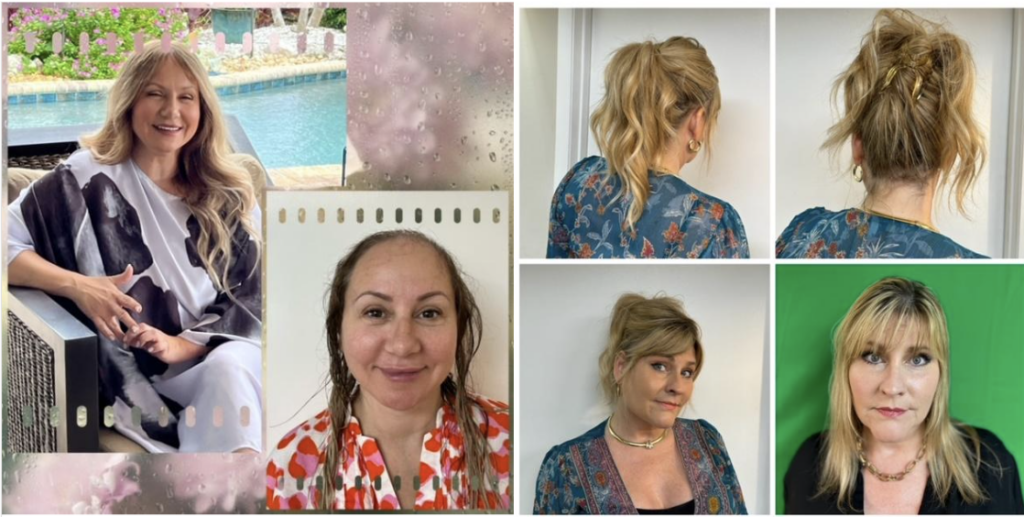 Hair toppers before and after women