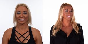 Hair Extensions before and after